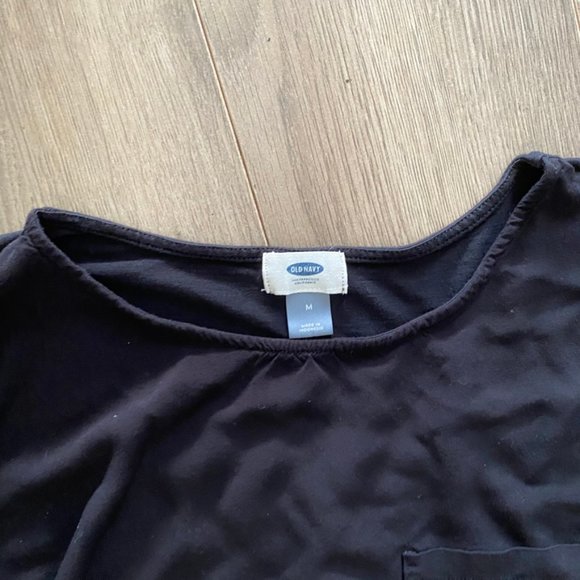 Old Navy Basic Black Flowy Long Sleeve Shirt - Picture 3 of 7